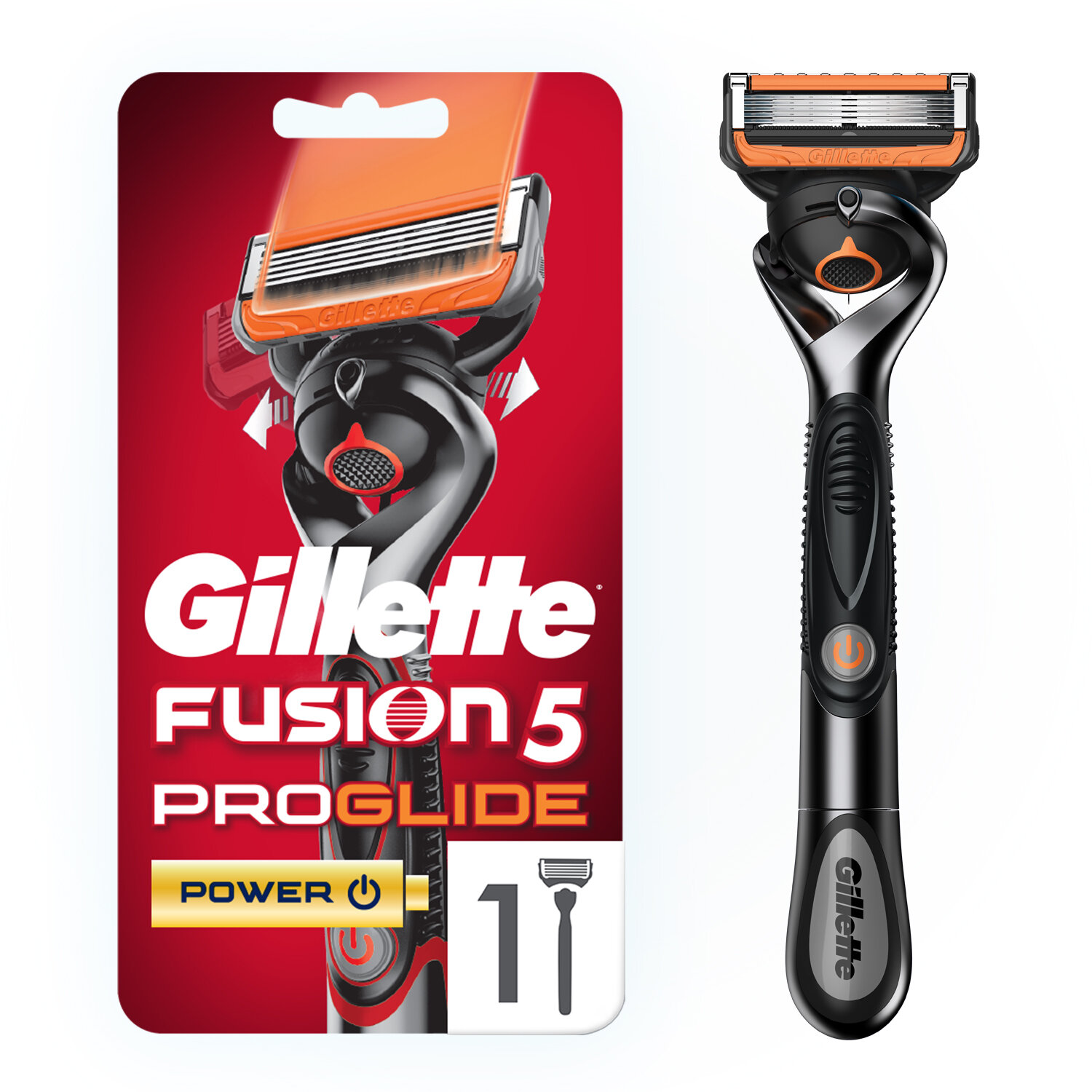 Бритвенный станок GILLETTE Fusion5 ProGlide Power Flexball с 1 сменной кассетой (с элементом питания)