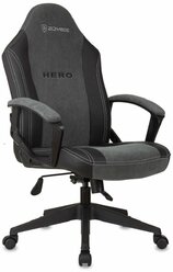 Кресло геймерское Zombie Hero серый текстиль/эко.кожа крестов. пластик