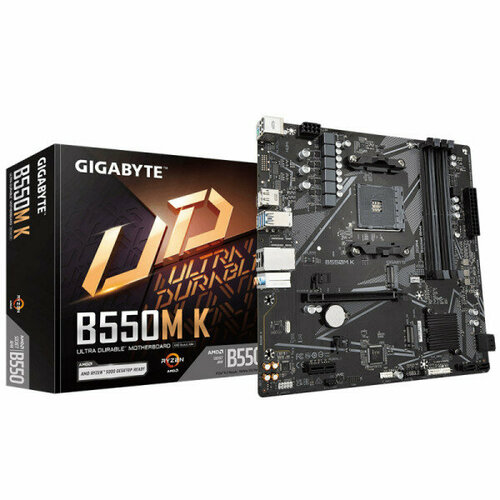 Материнская плата AM4 Gigabyte B550M-K материнская плата gigabyte b550m k