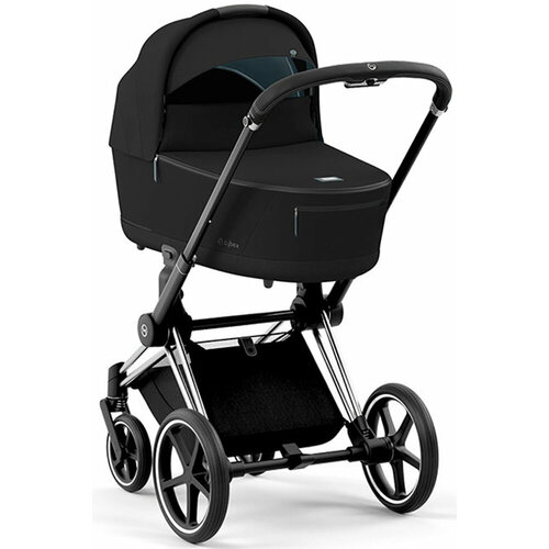 Cybex Коляска для новорожденных Priam IV (Deep Black на шасси Chrome Black)