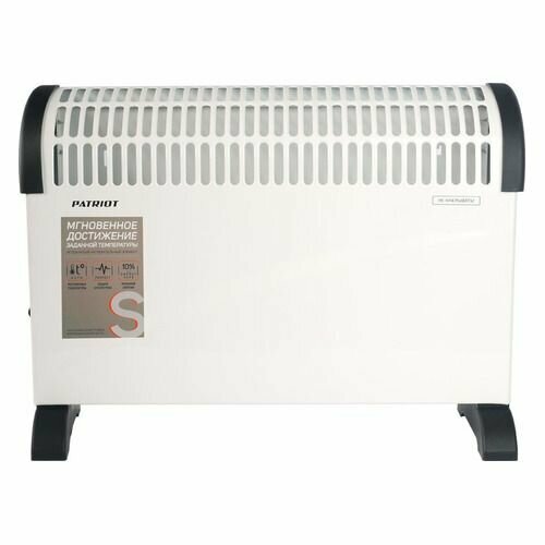 Конвектор Patriot PTC 20 ST 2000Вт с терморегулятором белый 633307296 489600₽