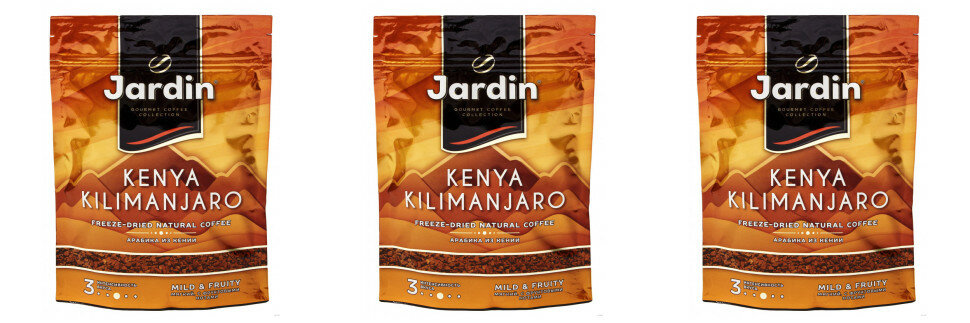 Кофе растворимый Jardin Kenya Kilimanjaro, м/у, 150 г (комплект 3 шт.) 6010187