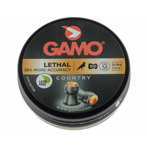 Пули Gamo Lethal 4,5 мм, 0,36 гр (100 штук)