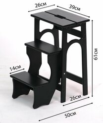 Табурет стремянка складная мебель для кухни деревянная стул стремянка для дома