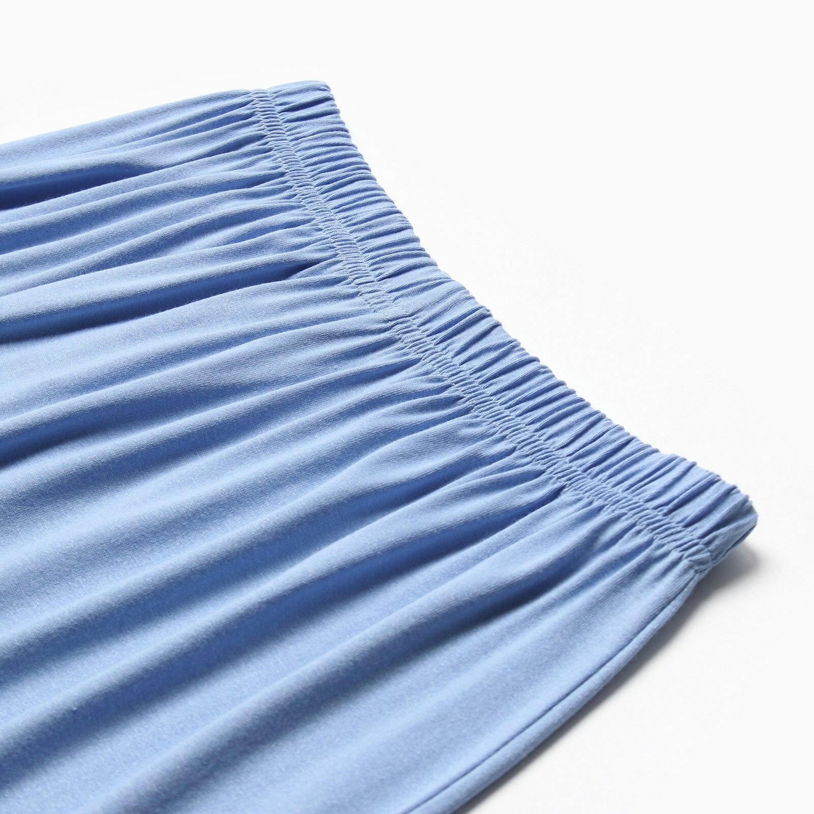 Комплект женский (лонгслив, брюки) MINAKU: Home collection цвет голубой, р-р 42 - фотография № 8