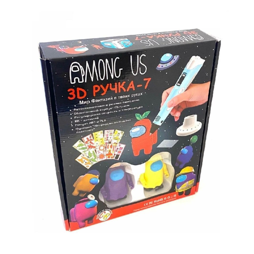 3D ручка -7 AMONG US (амонг АС) с фигурками