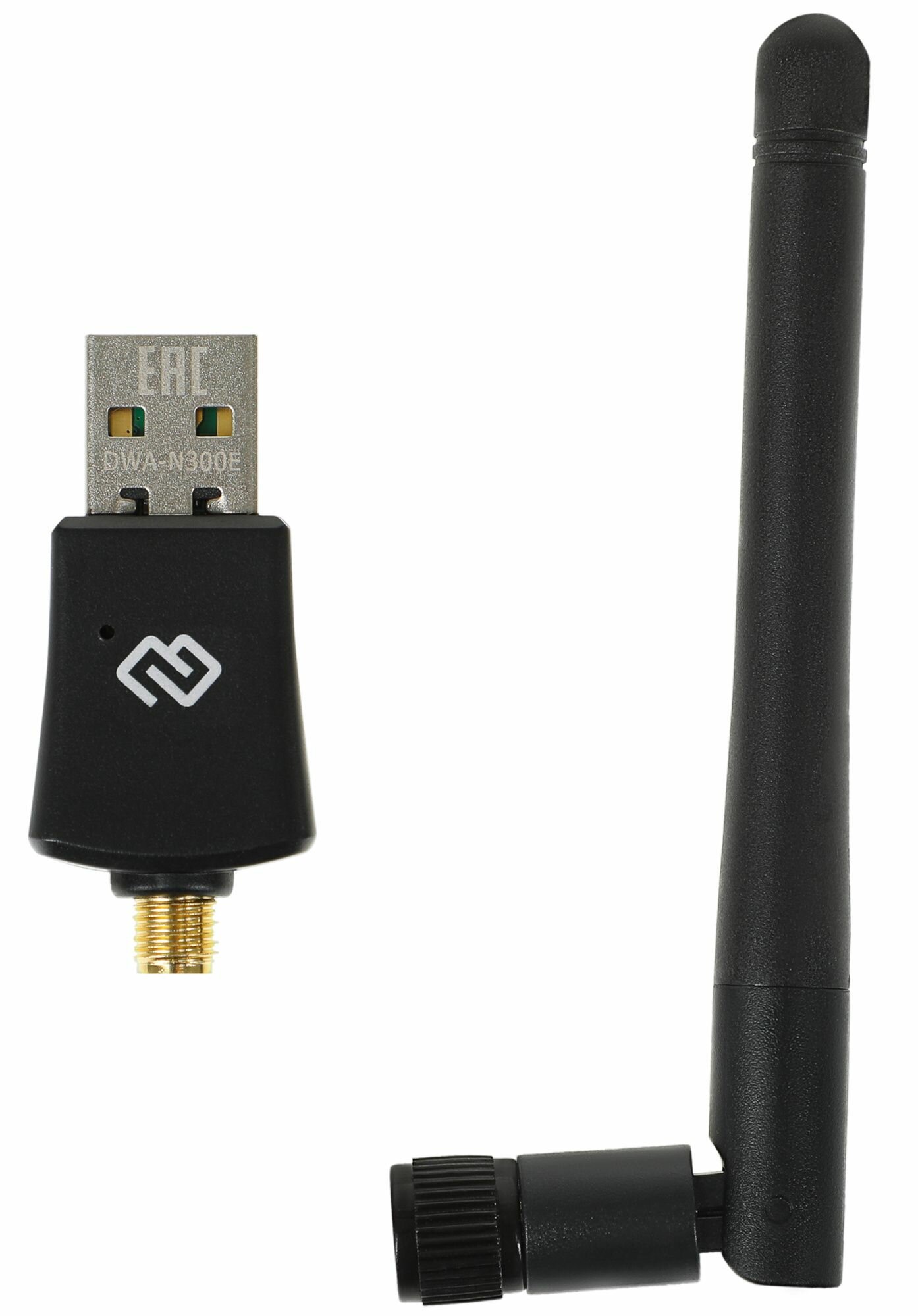 Сетевой адаптер Wi-Fi Digma DWA-N300E N300 USB 2.0 (ант.внеш.съем) 1ант. (упак.:1шт)