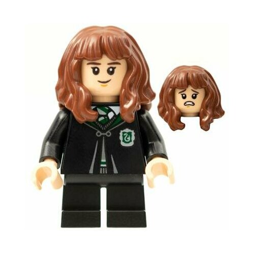 Минифигурка Лего Lego hp286 Hermione Granger, Slytherin Robe минифигурка лего lego hp254 draco malfoy black torso slytherin robe black short legs