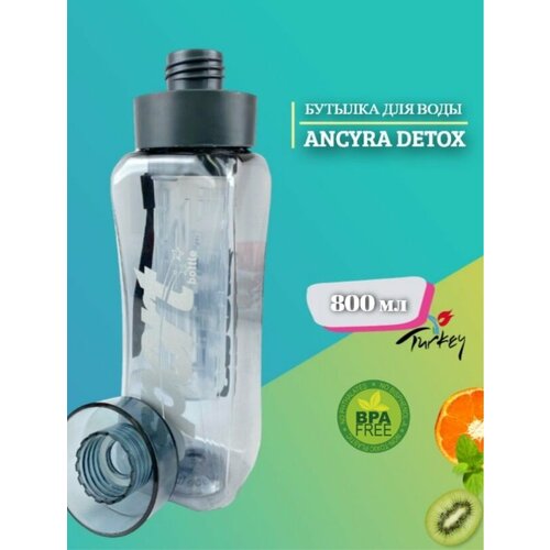 Бутылка для воды Ancyra Detox 800мл, с инфузером, пластик