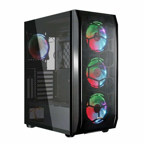 Ginzzu корпус GL300 FAN 12CM RGB 4 USB3.0 Window