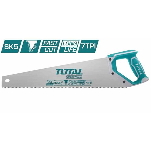 Ножовка по дереву 20/500mm SK5 7TPI TOTAL ножовка по дереву 450 мм total tht55450