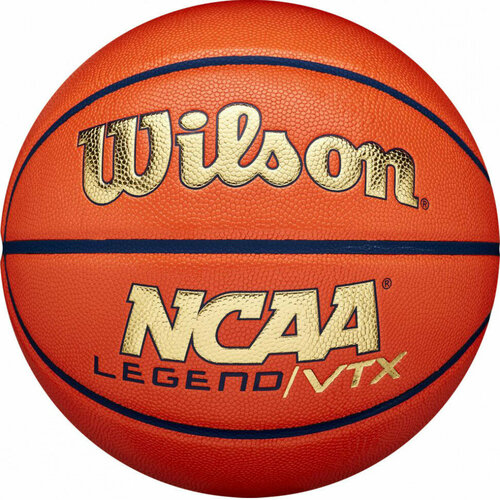 Мяч баскетбольный WILSON NCAA Legend, WZ2007401XB7, р.7, оранжеов-золотой баскетбольный мяч wilson ncaa highlight gold р 7