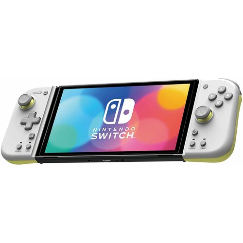 Набор из 2-х контроллеров Joy-Con Split Pad Compact Светло-Серый Желтый (Light Gray-Yellow) Hori (NSW-373U) (Switch/Switch OLED)