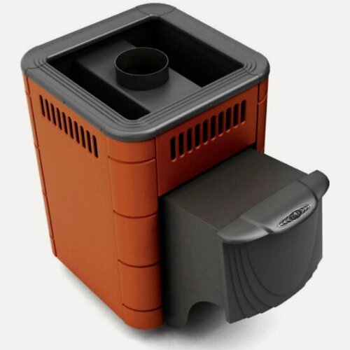 Изображение товара Печь банная каменка Tmf Оса Carbon с дверцей антрацит, терракота