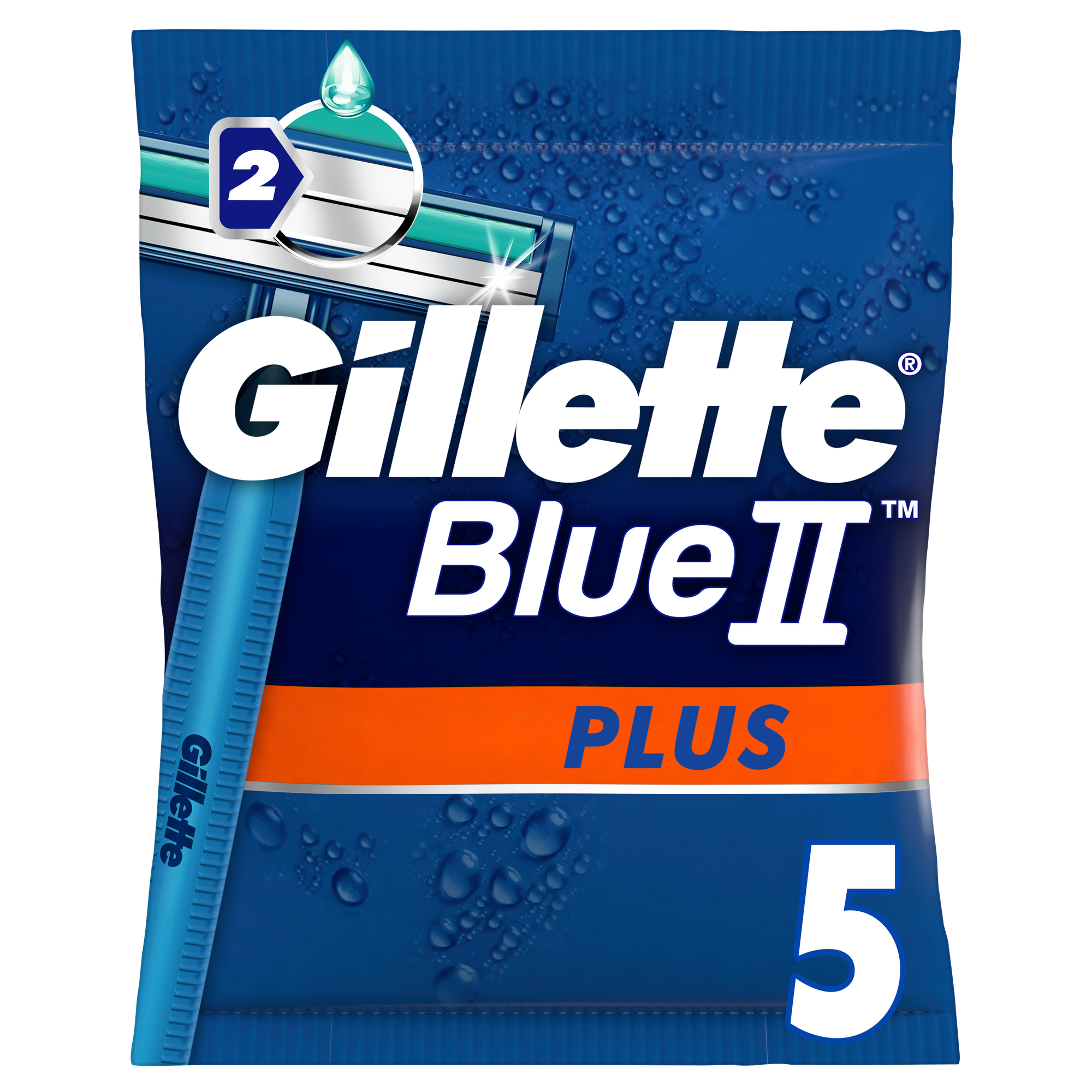 Одноразовый бритвенный станок Gillette Blue2 Plus