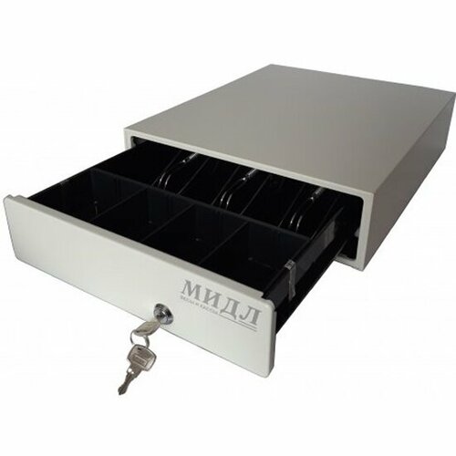Денежный ящик мидл 10К компакт серый 2410₽