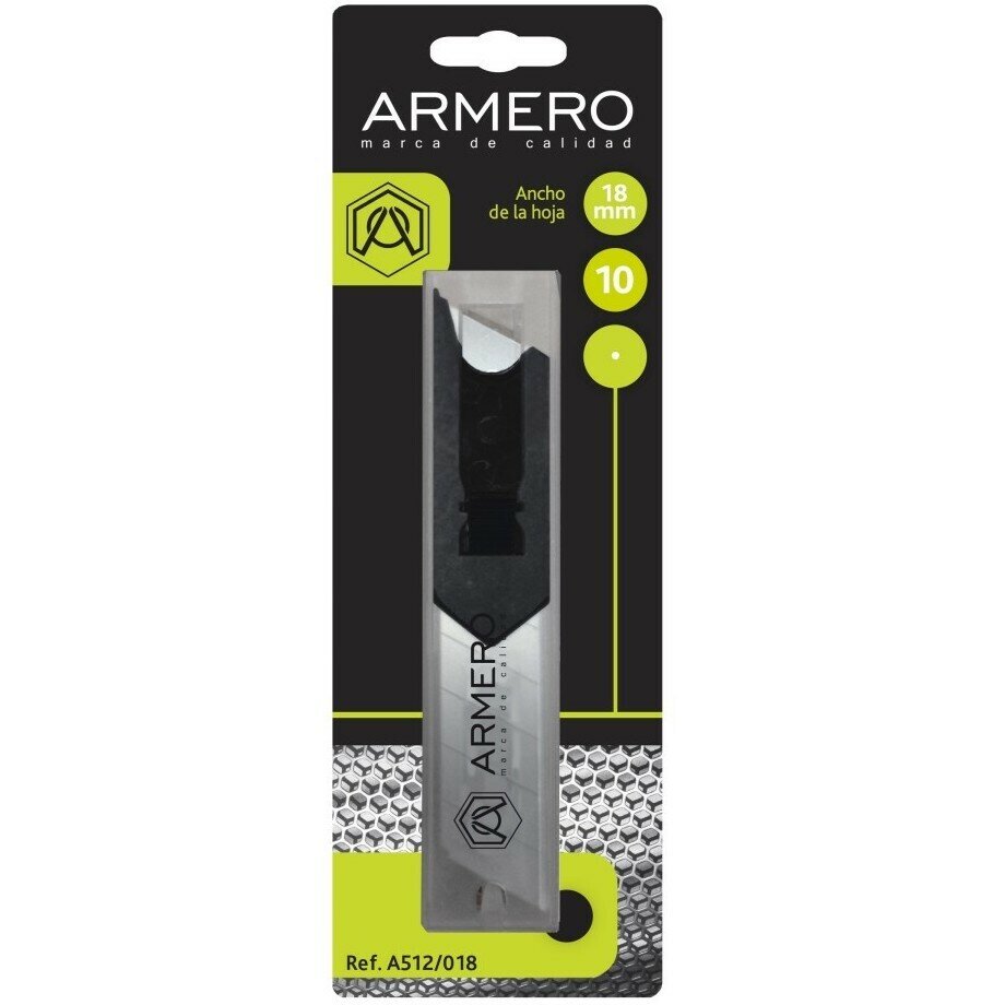 Лезвие сегментное 18 мм 10 шт Armero A512/018