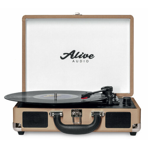 Виниловый проигрыватель Alive Audio GLAM Latte c Bluetooth