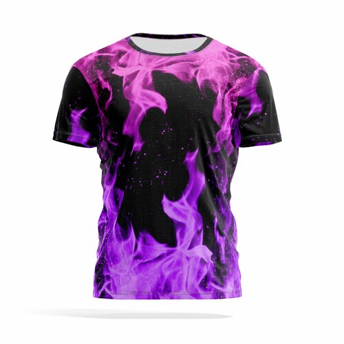 фото Футболка panin brand, размер 4xl, фиолетовый, фуксия