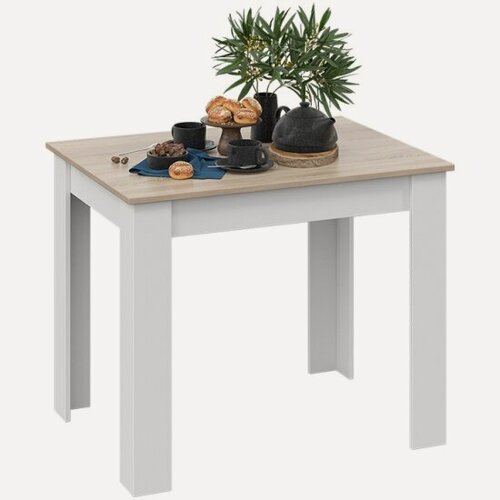 Изображение товара Стол обеденный Трия Промо Тип 1 Белый / Дуб Сонома Светлый