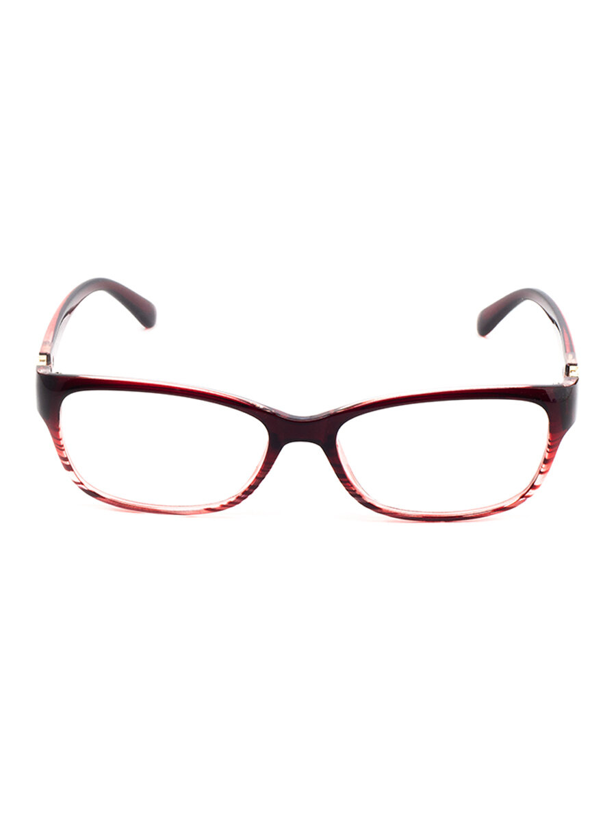 Готовые очки для зрения бордовые с диоптриями -2.50 футляр