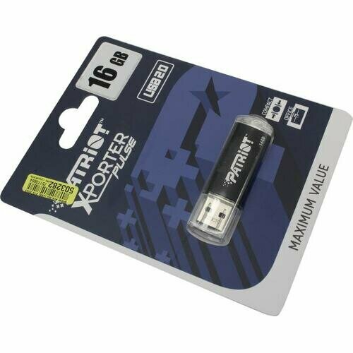 Накопитель Patriot Xporter Pulse USB2.0 Flash Drive 16Gb (RTL)