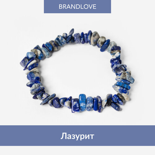 Браслет-нить BL Jewelry Crumble, гранат, коралл, лазурит, кварц, агат, янтарь, яшма, перламутр, 1 шт., размер 17 см, синий