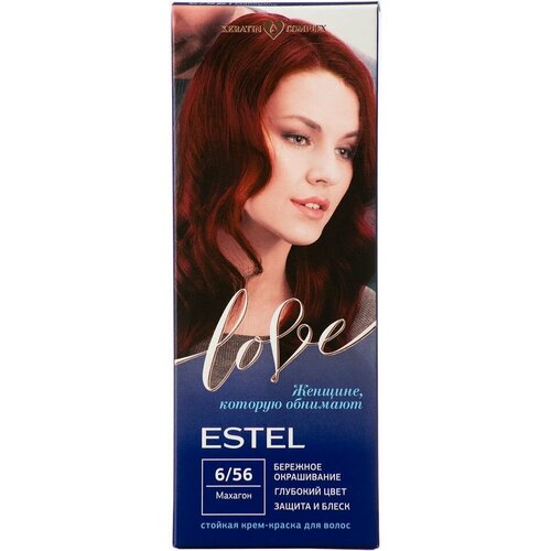 Крем-краска для волос Estel Love 6/56 Махагон х 3шт estel крем краска love 8 74