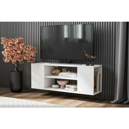 Тумба Токио - подвесная и напольная - белая текстурная 1911₽