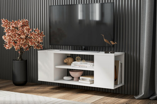 Изображение товара Тумба Токио - подвесная и напольная - белая текстурная