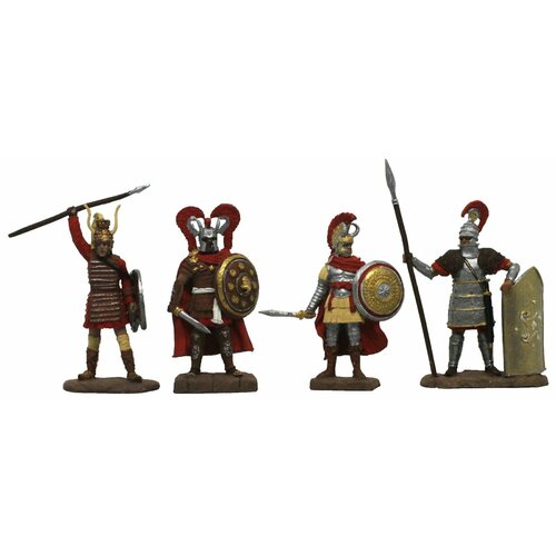 Греки: Микенские воины №2НВ (4 э) в картонной коробке набор оловянных солдатиков сувенирный покрас