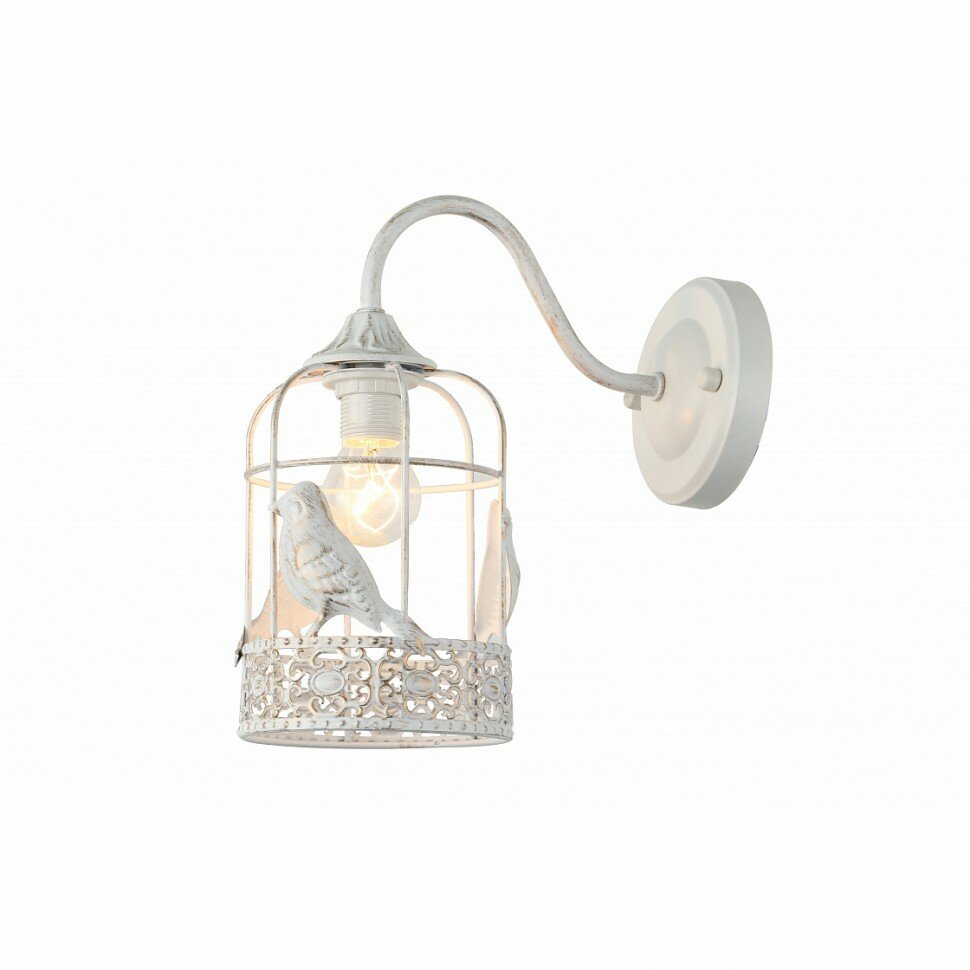 Бра LV 9237/1 Королек белый/золото 40W E14