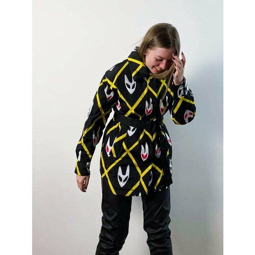 фото Пальто, размер 164, черный rionateen & zedzetter