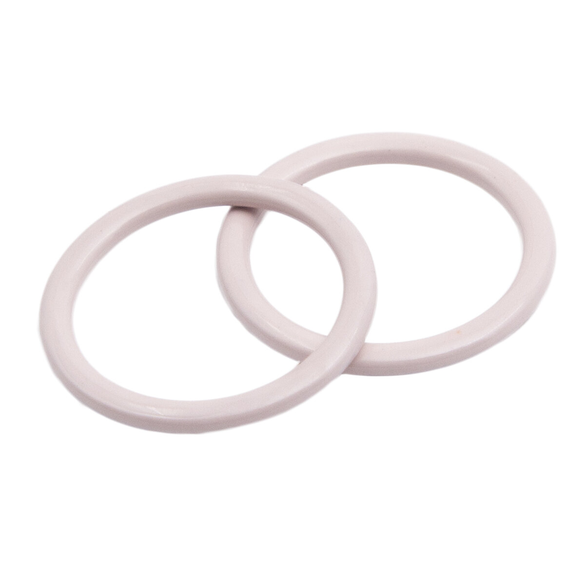 Кольцо для бретелей 15 мм (металл/эмаль), цветное (C344 пудровый), 100 шт