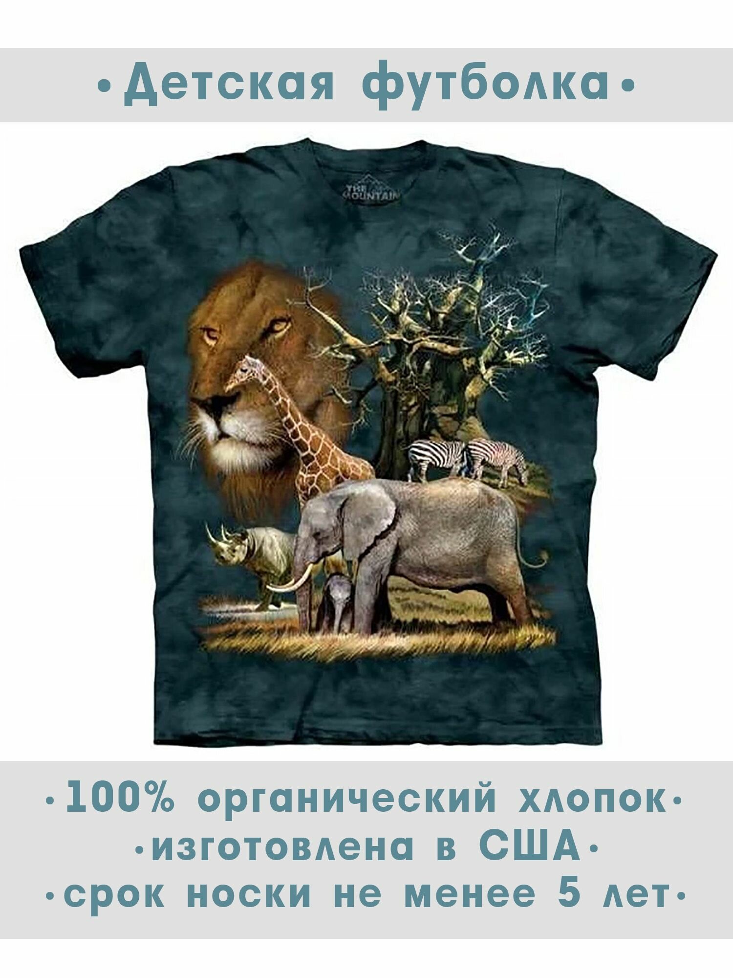Футболка детская The Mountain "African Collage"