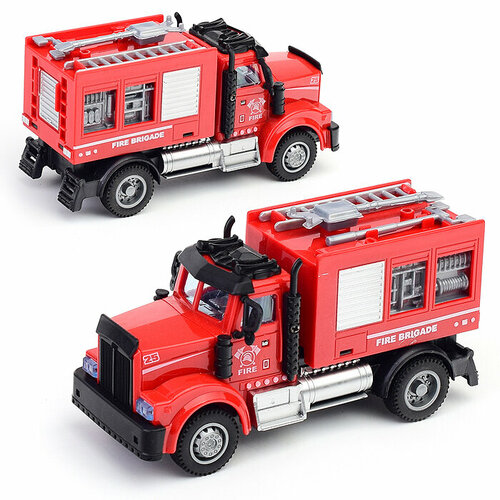 машина oubaoloon пожарная инерционная в пакете 7134q2 Машина 7134Q2 Пожарная инерционная, в пакете