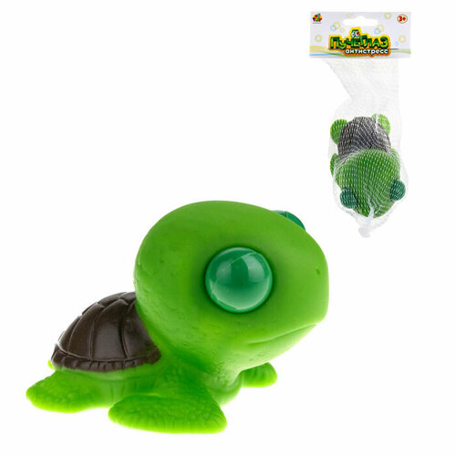 фото Игрушка-антистресс 1toy пучеглаз-антистресс "водная фауна" черепаха 1 toy