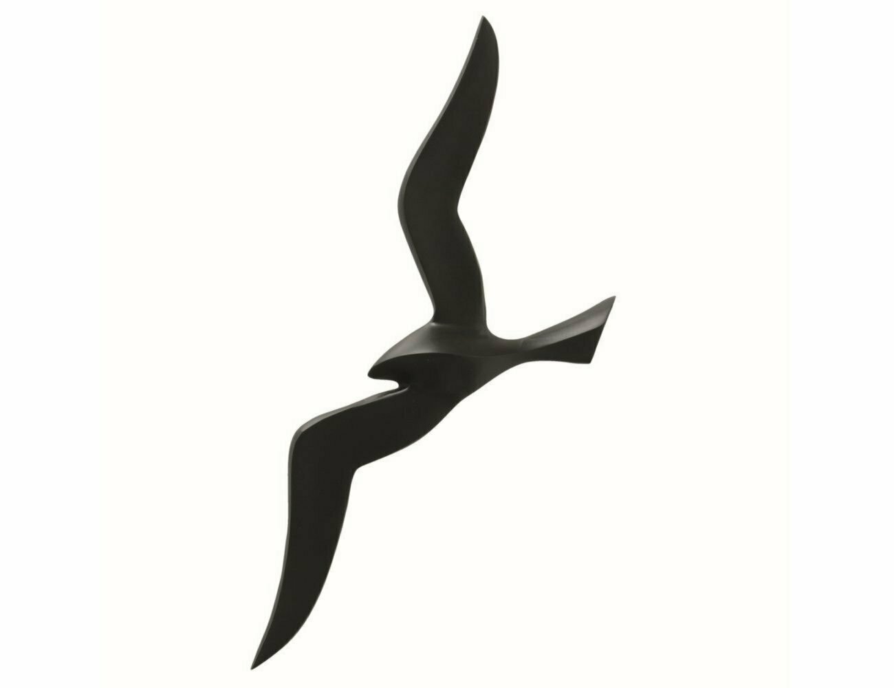 Настенное декоративное украшение чайка габбиано, металл, чёрная, 47 см, Boltze 2018678