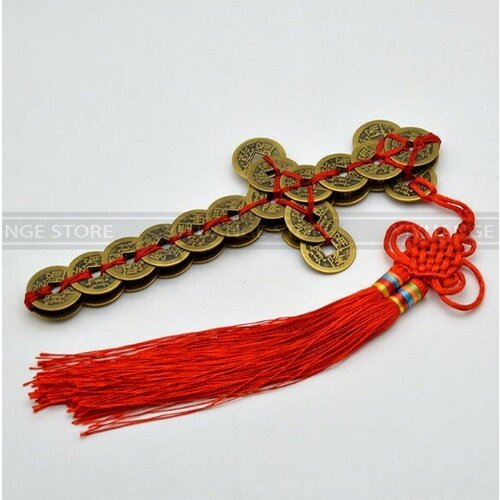 Меч-Талисман из китайских императорских монет – Даосский меч из монет, защита богатства и здоровья Ф-015