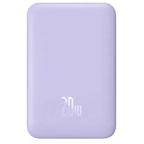 Powerbank с беспроводной зарядкой Baseus Magnetic Wireless 10000mAh 20W PPCX070005 сиреневый 398000₽