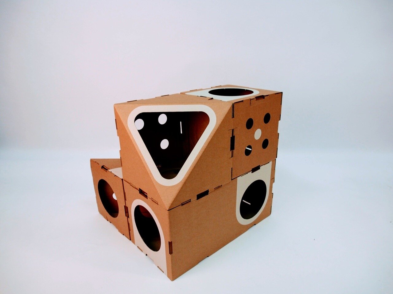 Набор домиков-коробок из картона для кошек - фотография № 15