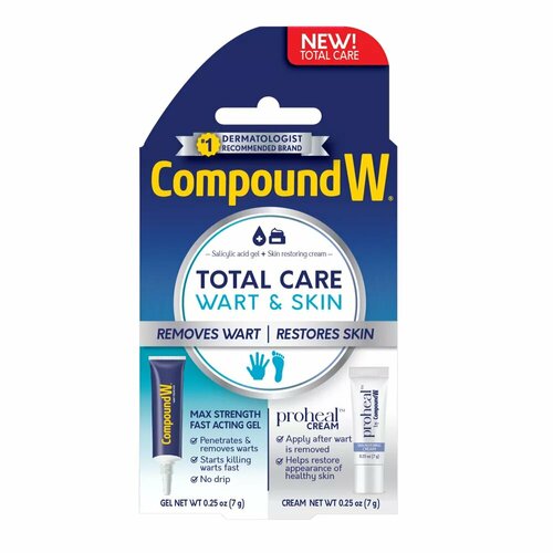 Набор для удаления бородавок и ухода за кожей Compound W Total Care Wart & Skin