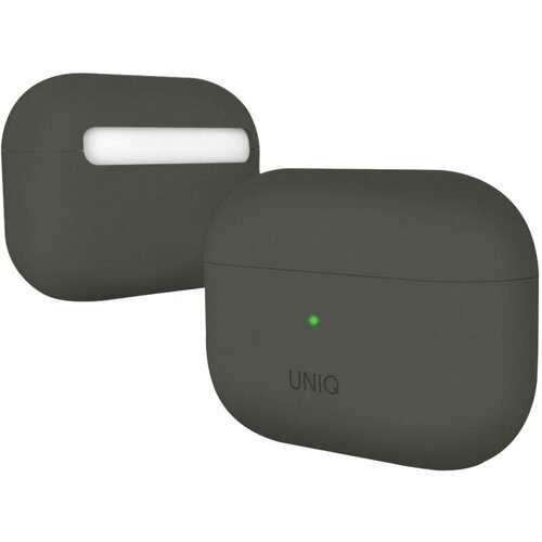 Чехол Uniq для Airpods Pro LINO Liquid silicone Dark grey