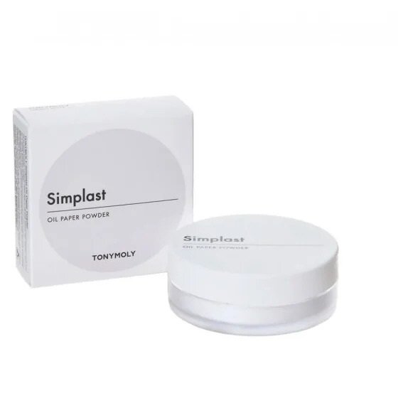 TONYMOLY SIMPLAST OIL PAPER POWDER Матирующая рассыпчатая пудра 10г