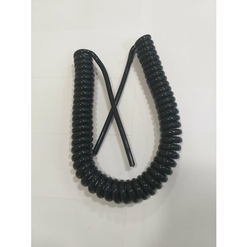 Спиральный кабель полиуретановый 4х1.5/2000-7500мм черный