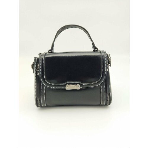 фото Сумка кросс-боди porfetto chest prft100208black, фактура гладкая, черный