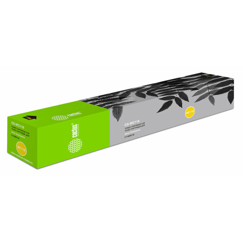 Картридж Cactus CS-WC118 006R01179 черный чип hi black к картриджу xerox wc m118 cc c118 006r01179 toner bk 11k черный 11000 страниц