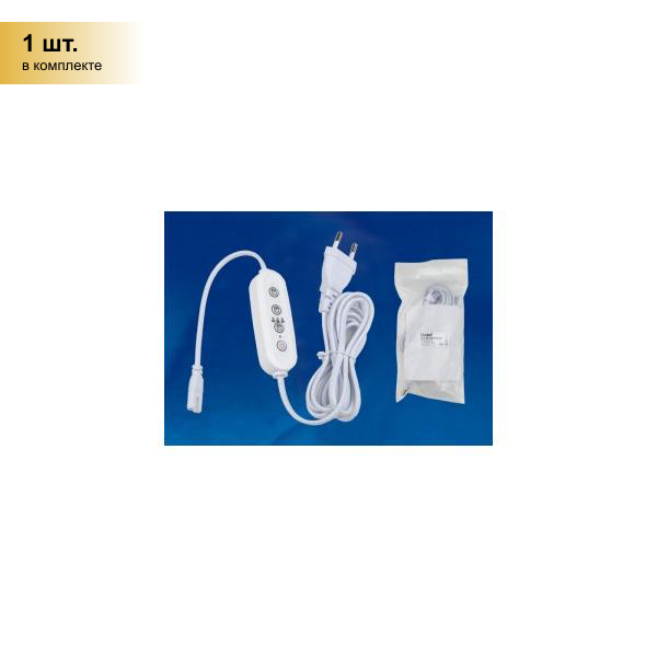 Uniel таймер с вилкой и разъемом L N для фитосвет-ков 220V 150W провод 2м UST-E32 WHITE 2M