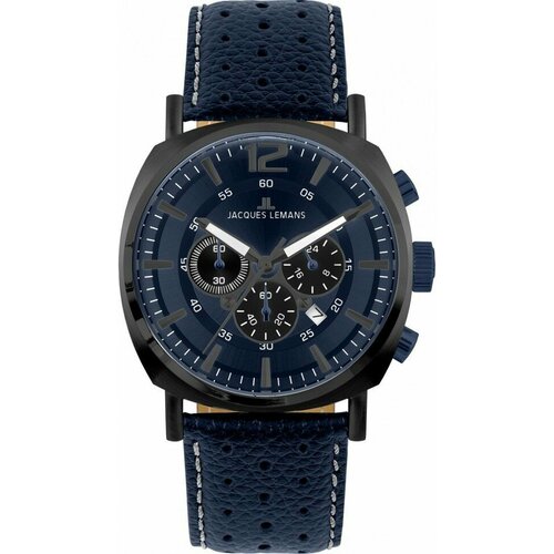 фото Наручные часы jacques lemans lugano, черный, синий