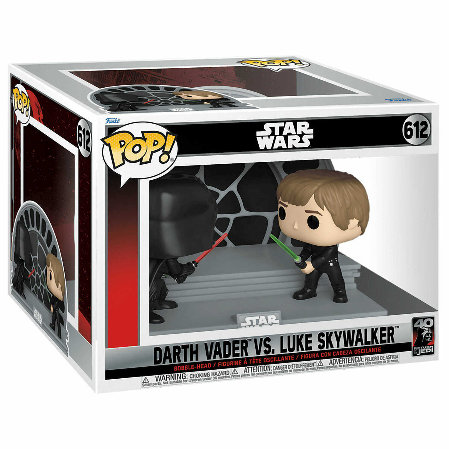 Фигурка Funko POP! Deluxe. Звездные войны: Дарт Вейдер и Люк Скайуокер - фото №2